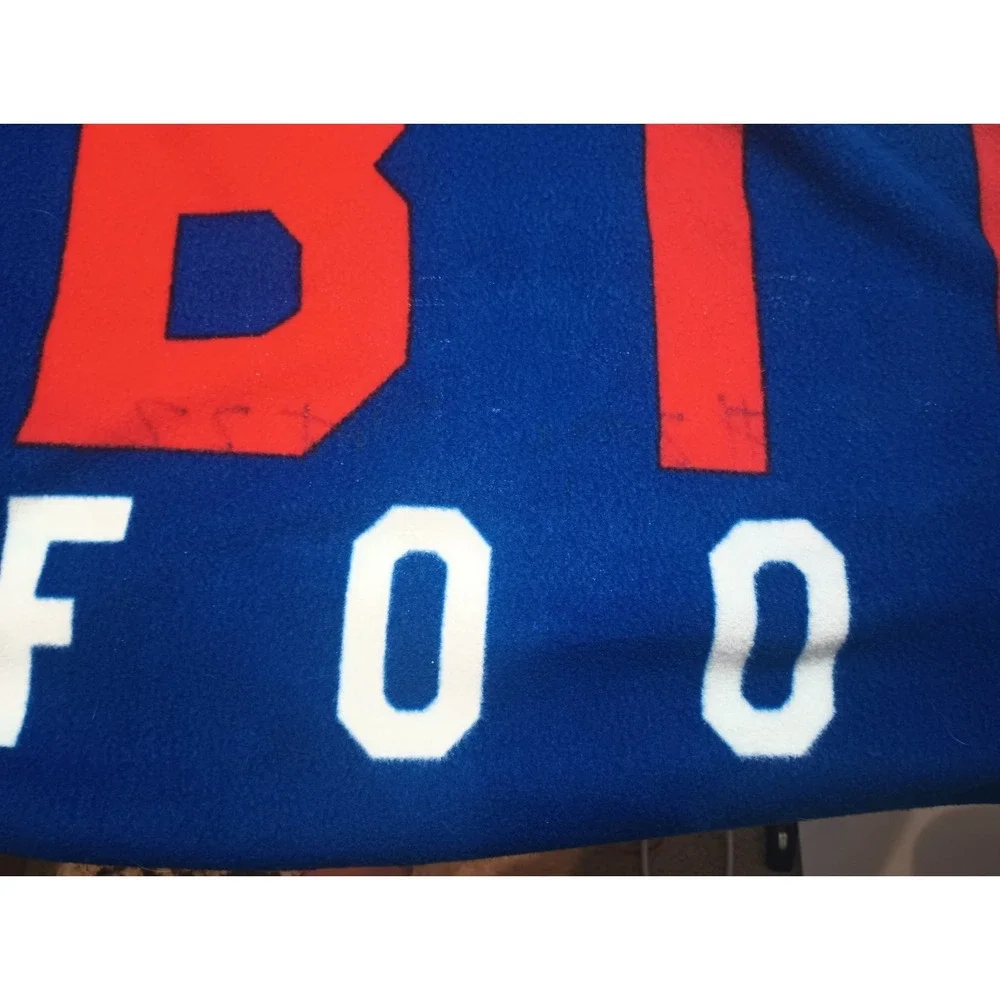 Buffalo Bills NFL Fleece Throw Blanket Est 1960 Helmet Northwest 43x56 Autograph